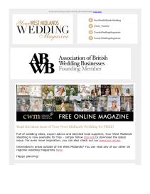 Your West Midlands Wedding magazine - July 2022 newsletter