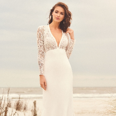Ideas for choose a wedding dress to give the illusion of height