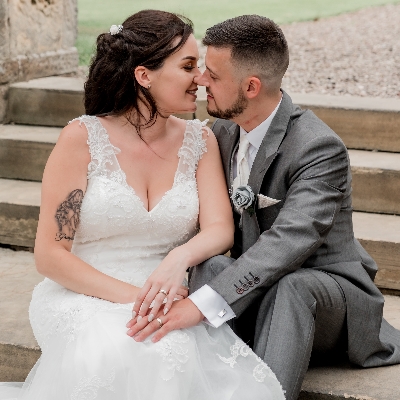 Sarah and Matt celebrated their love with a romantic celebration at Hoar Cross Hall