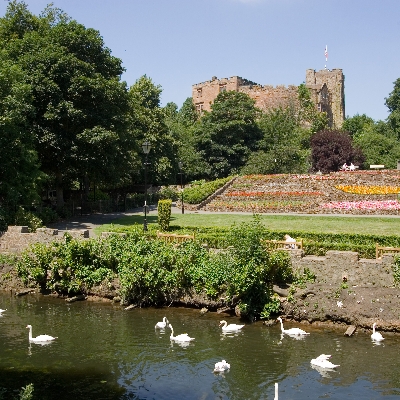 Tamworth Castle is set within acres of beautiful grounds on top of a motte