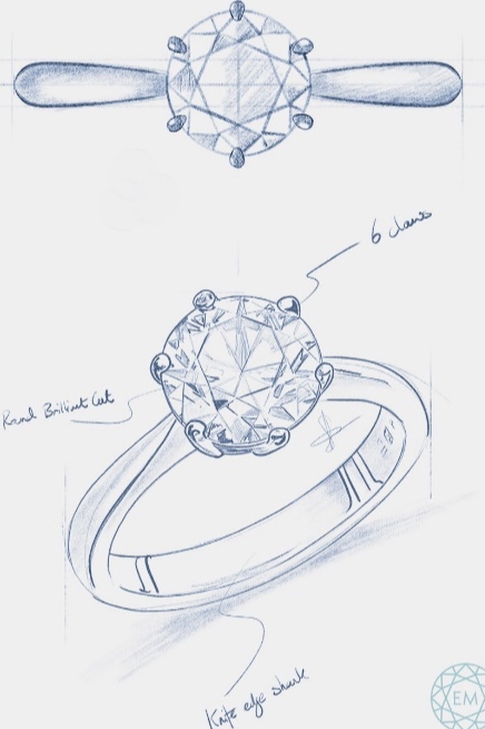 Jeweller Emily Mortimer has launched a bespoke service where couples can choose everything about their engagement ring: Image 1