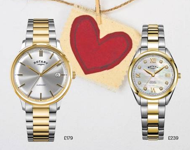 Rotary Watches had launched a his and her watch, perfect for Valentine's Day: Image 1