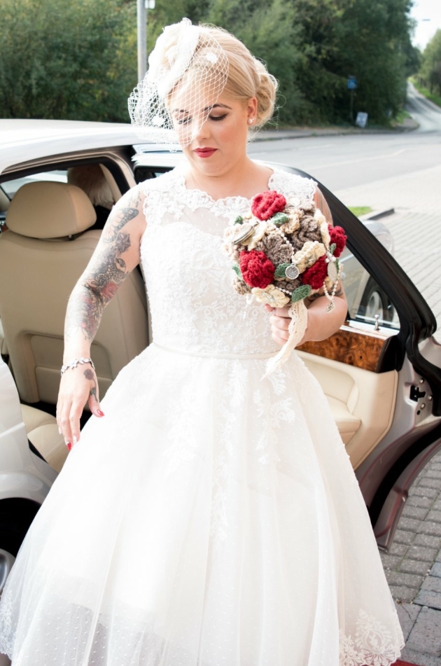 Bride with make-up by Amy Coyne