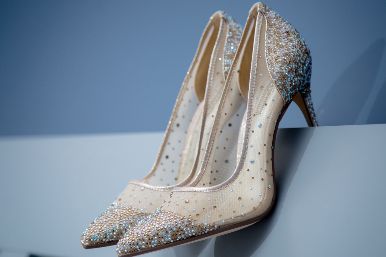 A pair of sparkly shoes